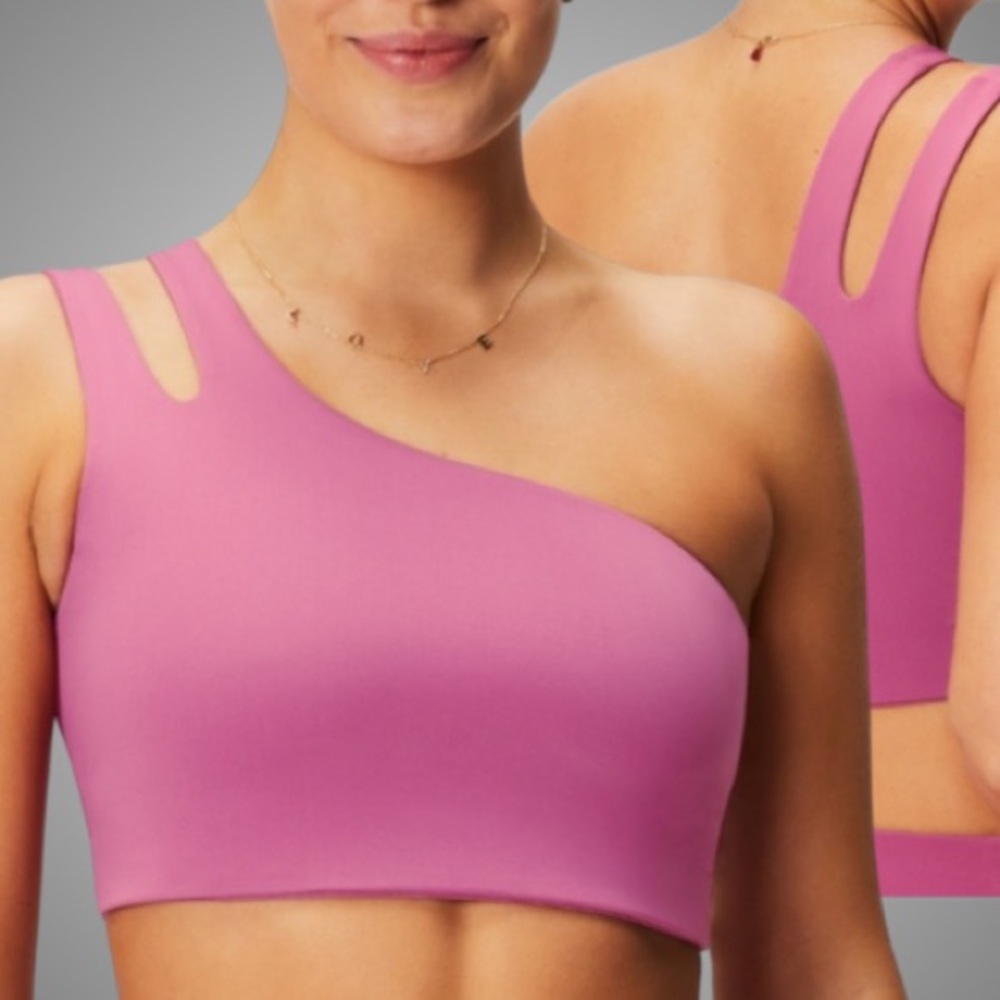 Fabletics Chic Asymmetrical One Shoulder Double S… - image 1